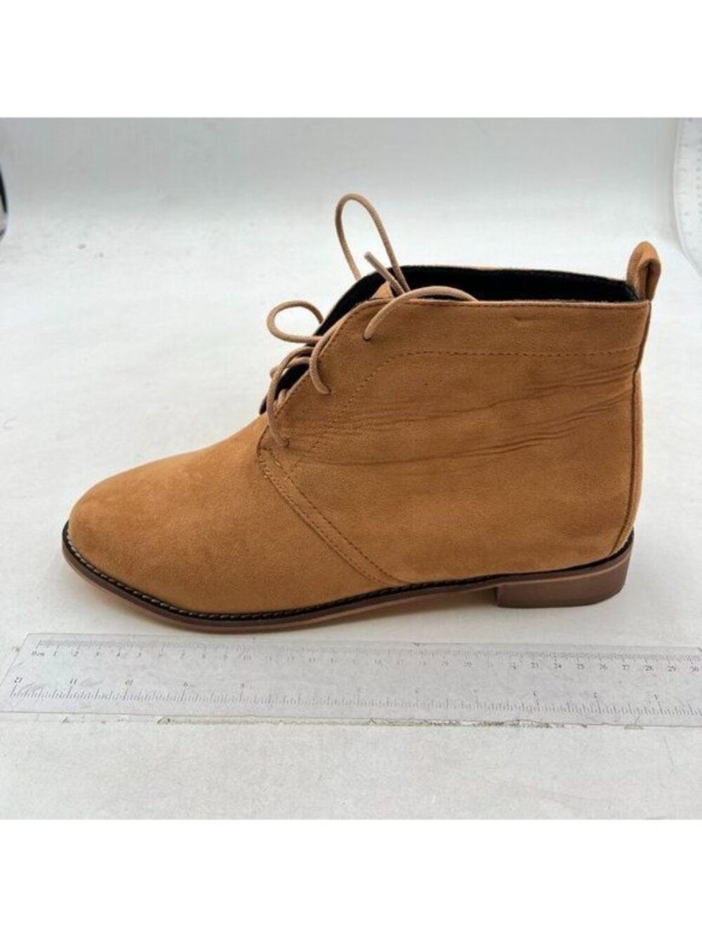 Women's  Dress Boots Casual Boot Shoes for Men Lace Up Brown Suede Shoes